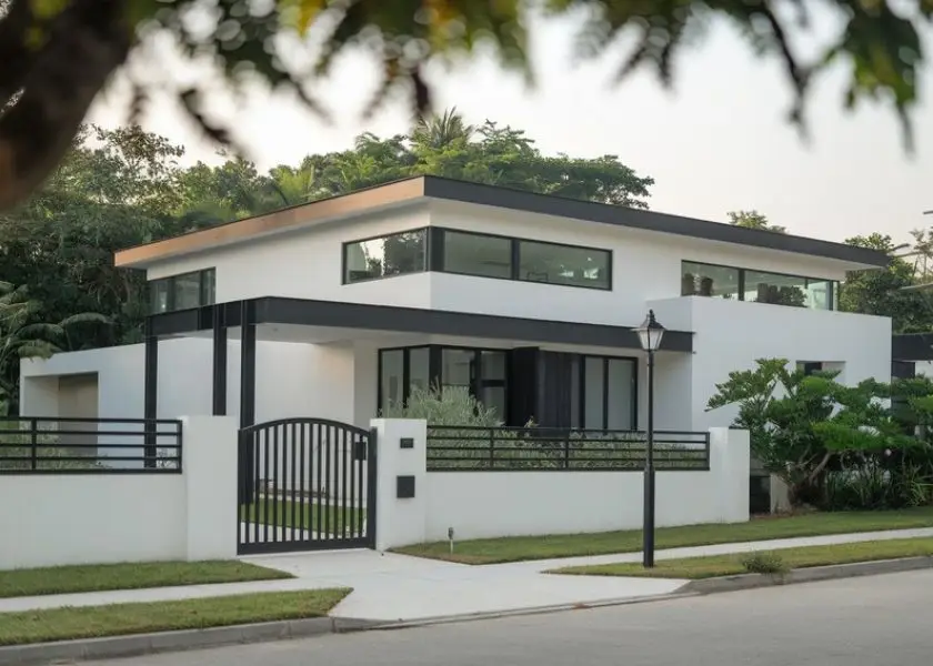 Desain Rumah Sederhana Warna Netral dan Serasi